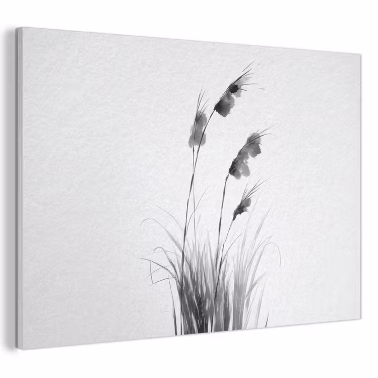 Akoestisch schilderij - Minimalistisch - Stelen - Wit — 1