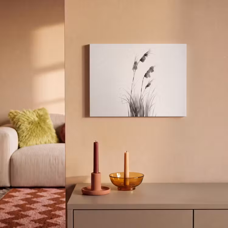 Akoestisch schilderij - Minimalistisch - Stelen - Wit — 2