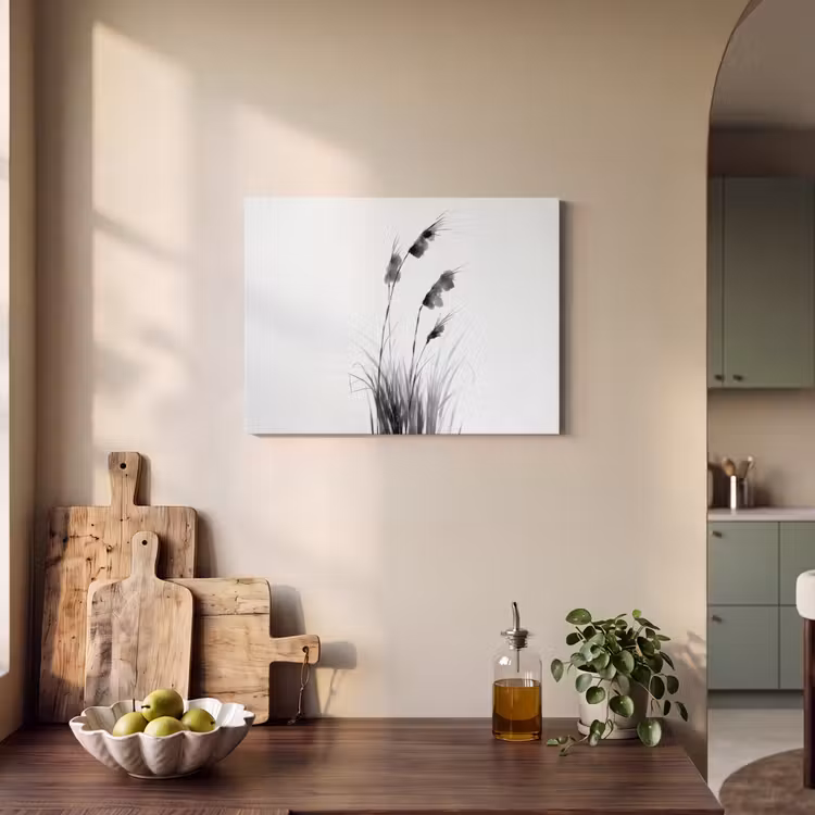 Akoestisch schilderij - Minimalistisch - Stelen - Wit — 3