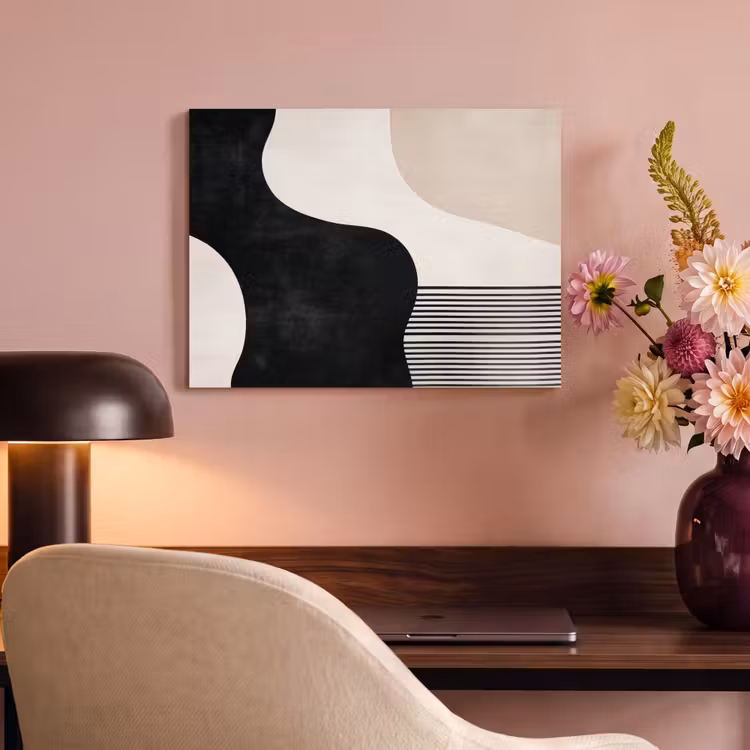 Akoestisch schilderij - Abstract - Japandi - Beige - Modern — 4