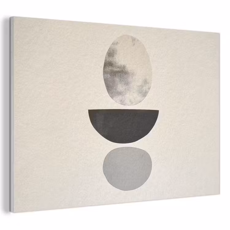 Akoestisch schilderij - Beige - Japandi - Wabi sabi — 1