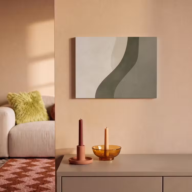 Akoestisch schilderij - Japandi - Groen - Abstract - Modern — 2