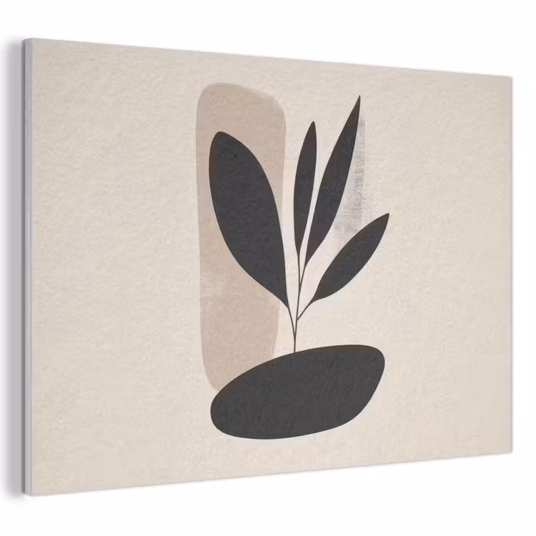 Akoestisch schilderij - Plant - Beige - Japandi — 1