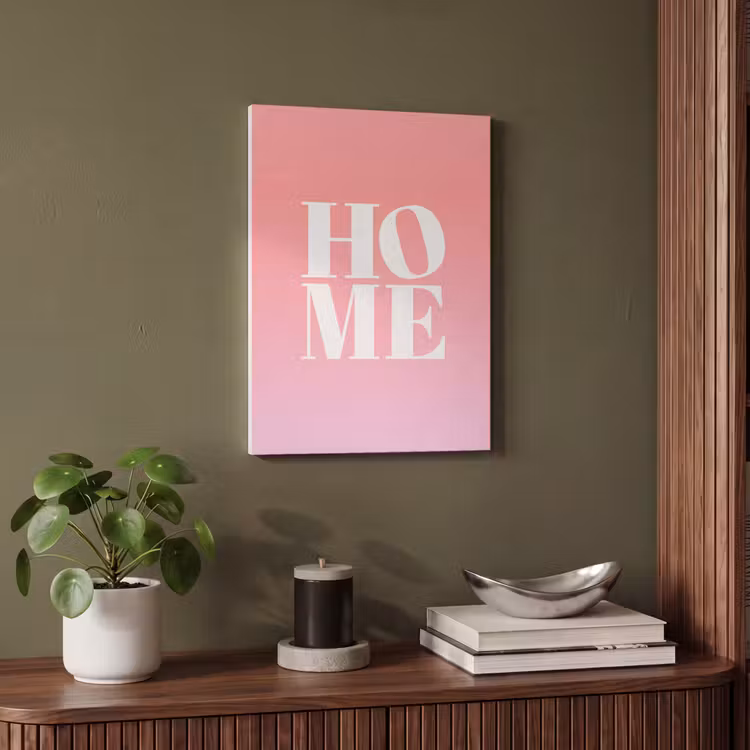 Akoestisch schilderij - Home - Letters - Groot - Roze — 4