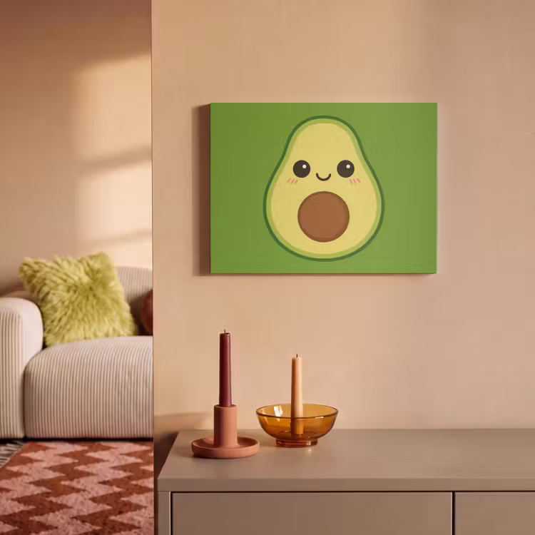 Akoestisch schilderij - Avocado - Groen - Speels — 2