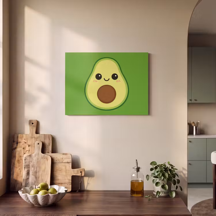 Akoestisch schilderij - Avocado - Groen - Speels — 3
