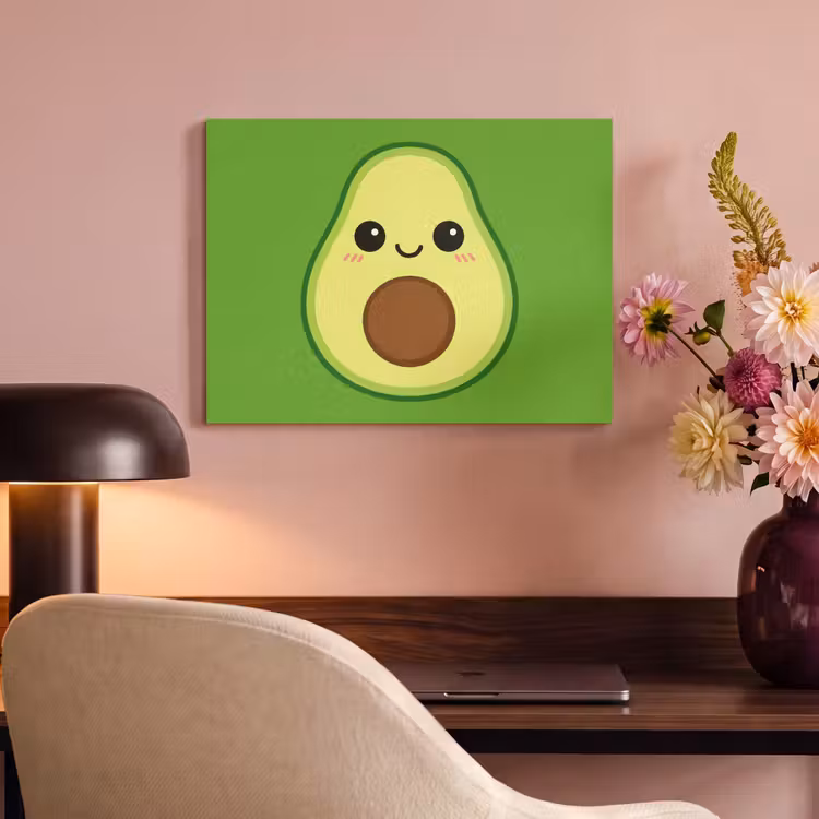 Akoestisch schilderij - Avocado - Groen - Speels — 4