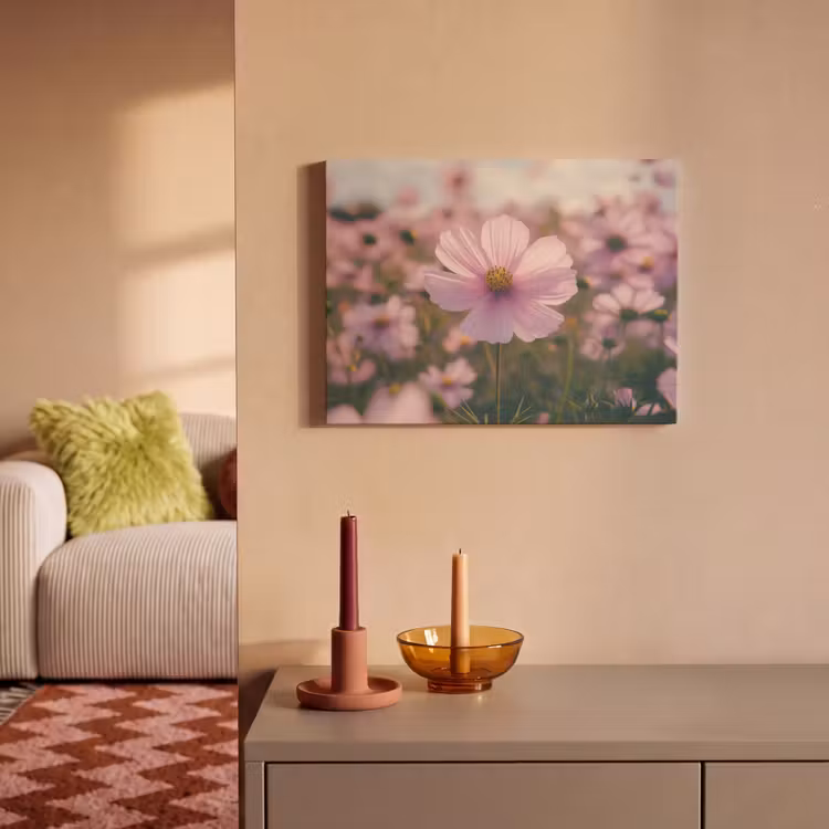 Akoestisch schilderij - Bloemen - Paars - Wazig — 2