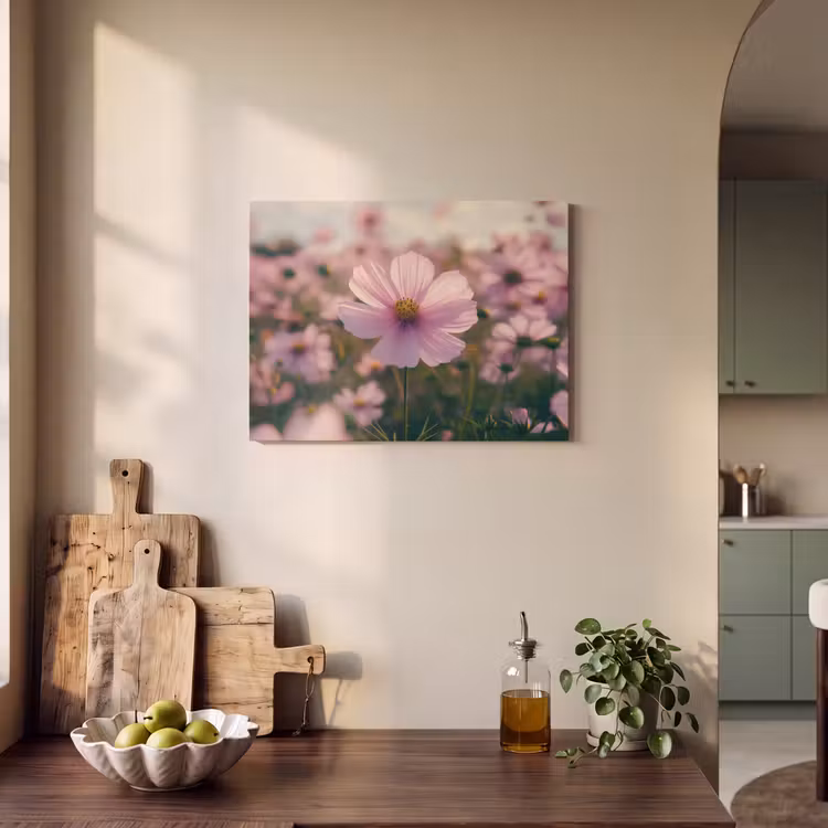 Akoestisch schilderij - Bloemen - Paars - Wazig — 3