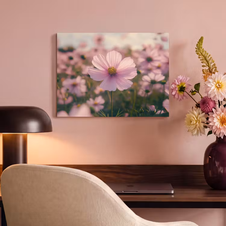 Akoestisch schilderij - Bloemen - Paars - Wazig — 4