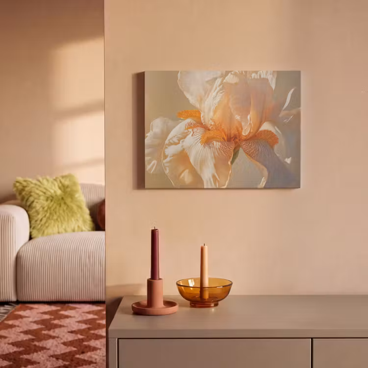 Akoestisch schilderij - Close up - Oranje - Iris — 2