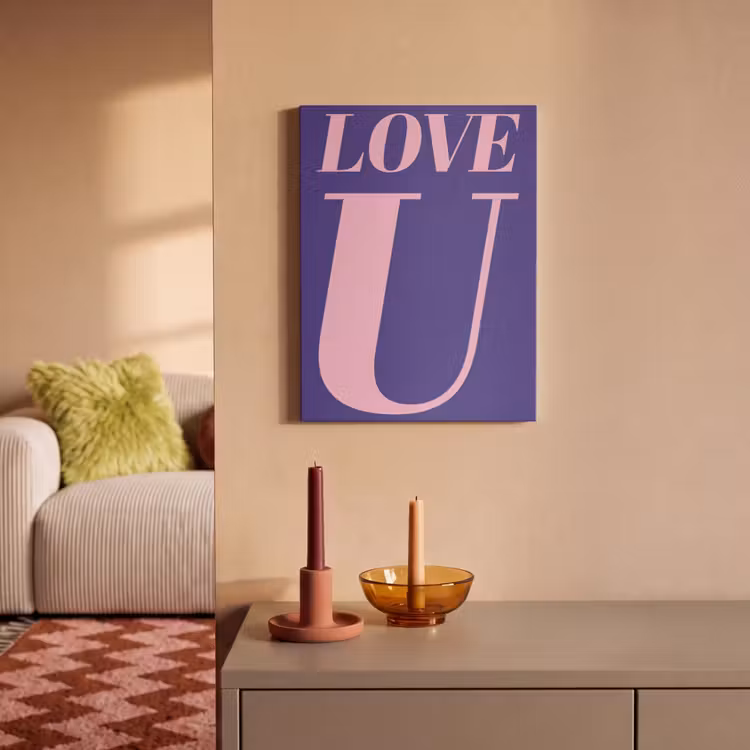 Akoestisch schilderij - Love - Blauw - Valentijn — 2