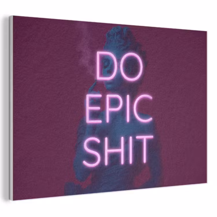 Akoestisch schilderij - Buste - Neon - LED - Letters — 1