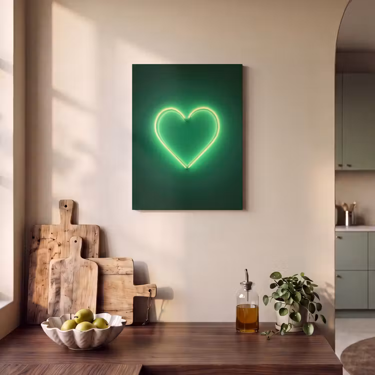 Akoestisch schilderij - Neon - Groen - Licht — 3