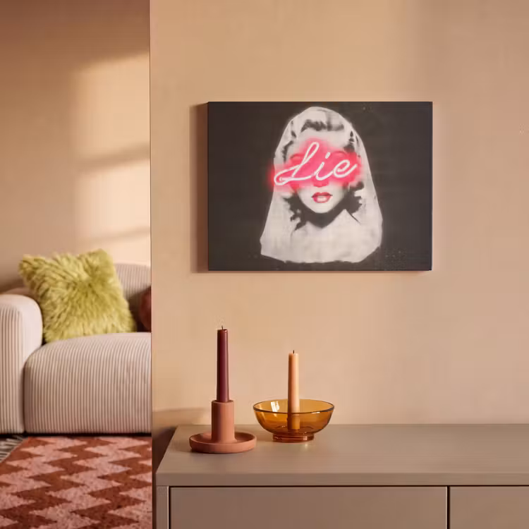 Akoestisch schilderij - Neon - Letters - Vintage - Vrouw — 2