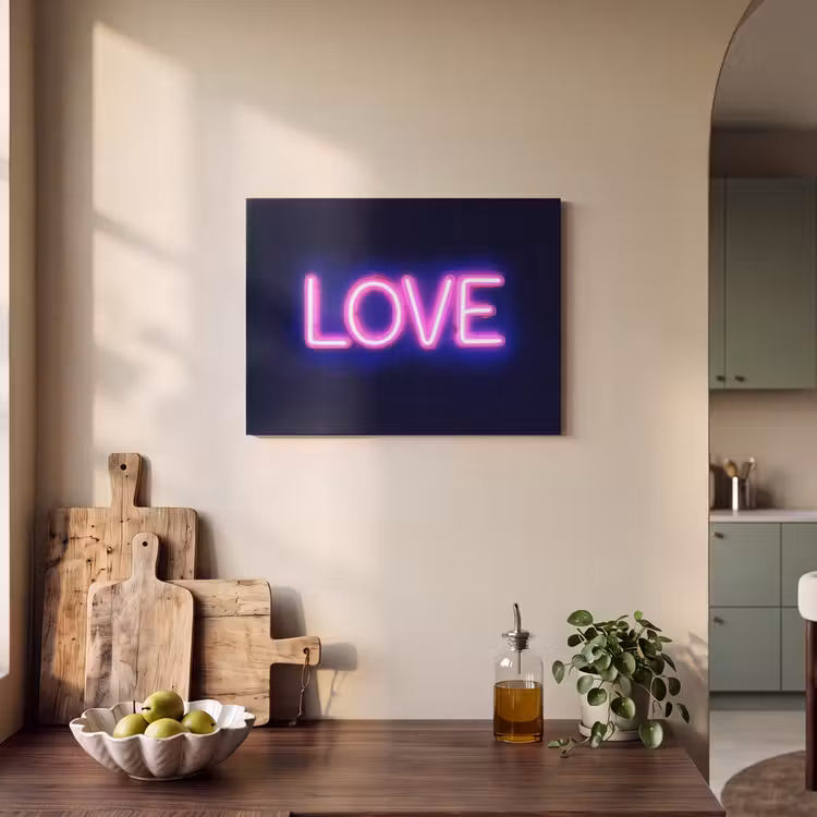 Akoestisch schilderij - Neon - Love - Valentijn — 3
