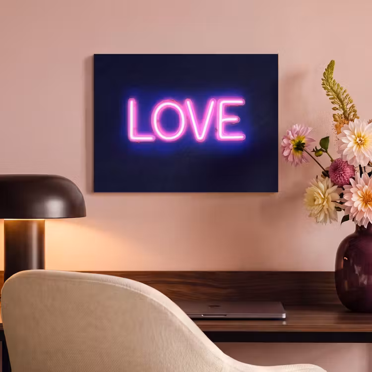 Akoestisch schilderij - Neon - Love - Valentijn — 4