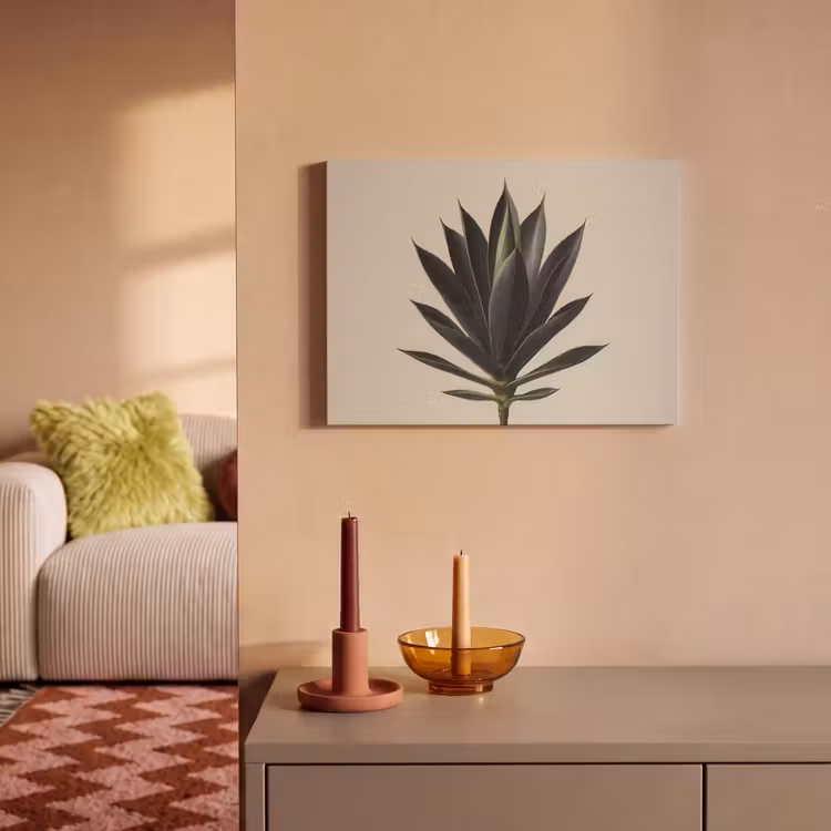 Akoestisch schilderij - Agaveplant - Symmetrisch - Groen — 2