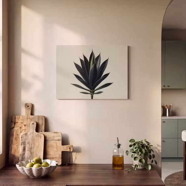 Akoestisch schilderij - Agaveplant - Symmetrisch - Groen — 3