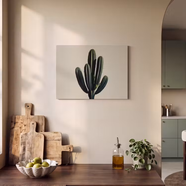 Akoestisch schilderij - Cactus - Subtiel - Groen — 3