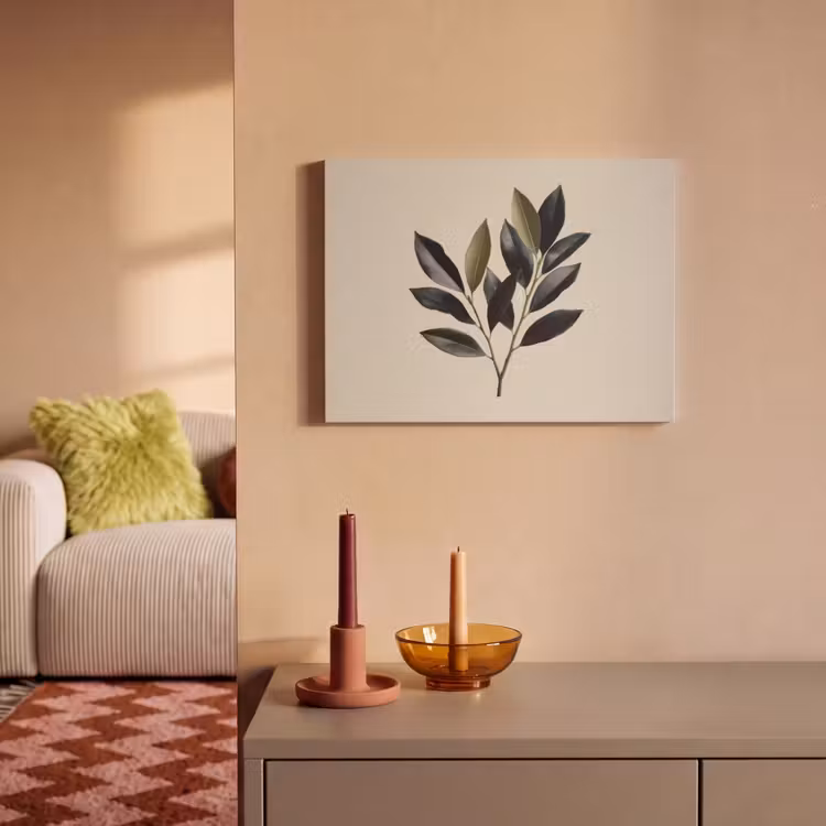Akoestisch schilderij - Ovaal - Olijfgroen - Simpel — 2
