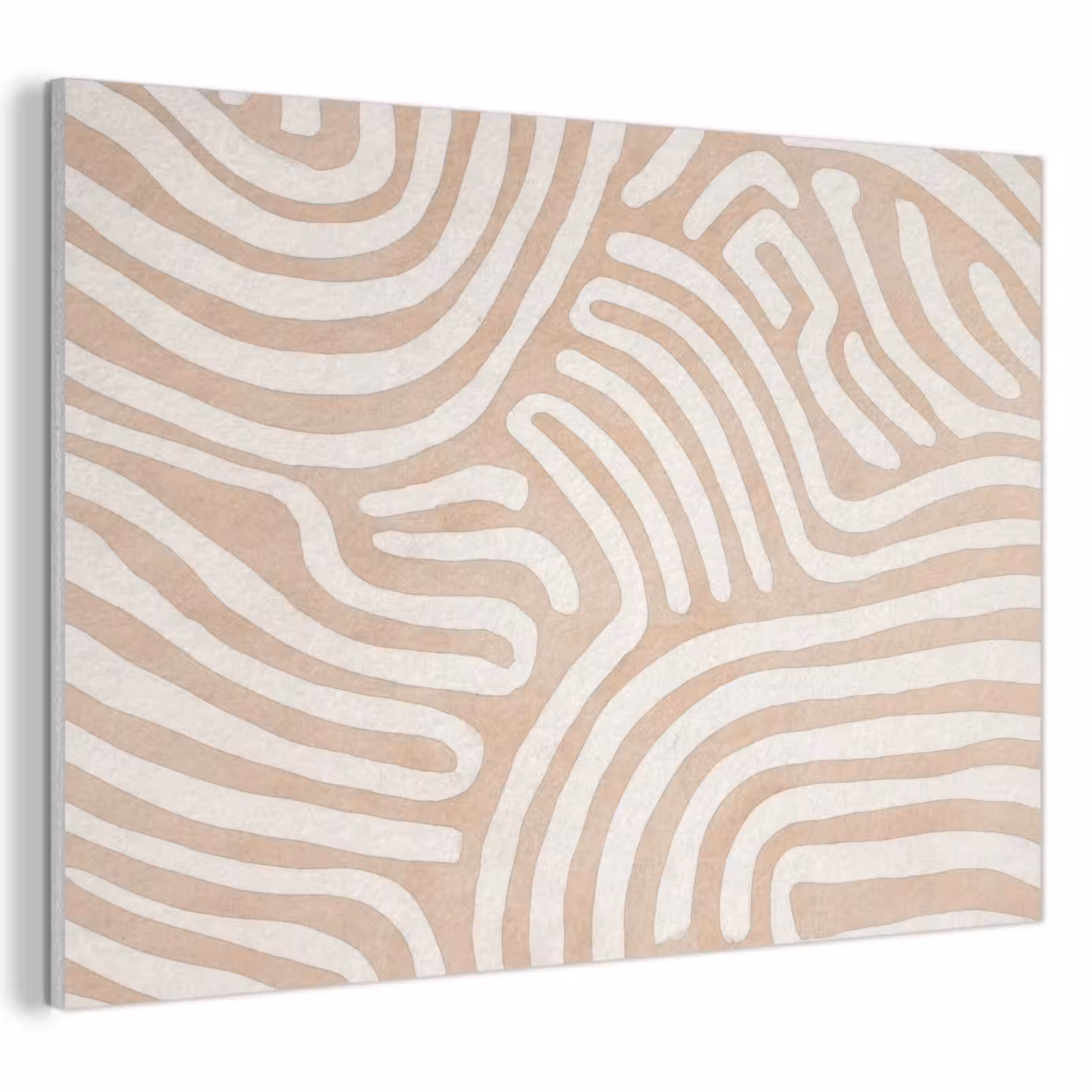 Akoestisch schilderij - Beige - Aardspatroon — 1