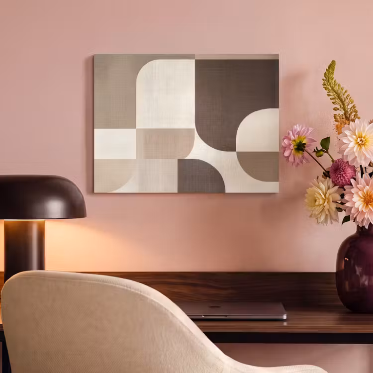 Akoestisch schilderij - Geometrisch - Geweven structuur - Modern — 4