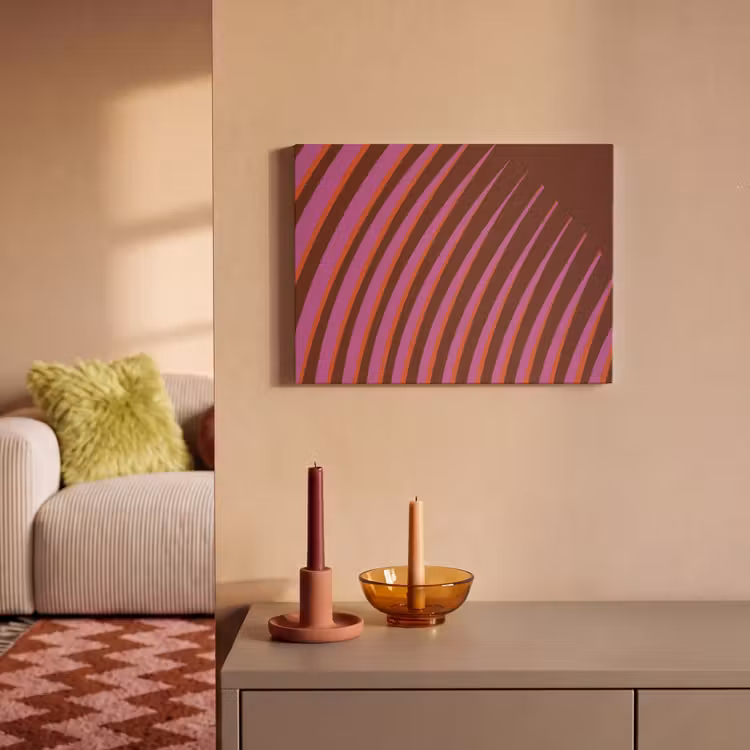 Akoestisch schilderij - Lijnen - Rood - Beweging — 2