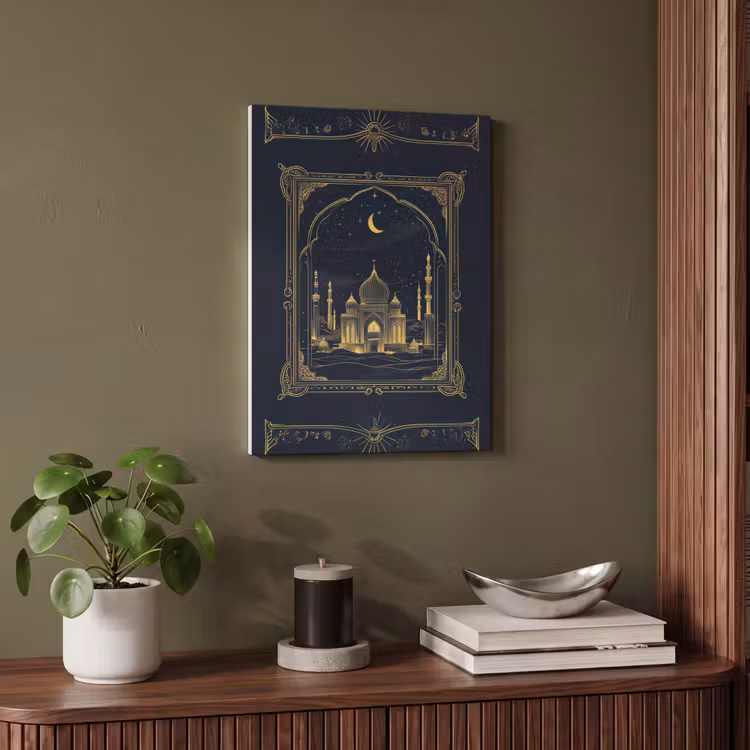 Akoestisch schilderij - Moskee - Islam - Goud - Ramadan - Islamitische — 4