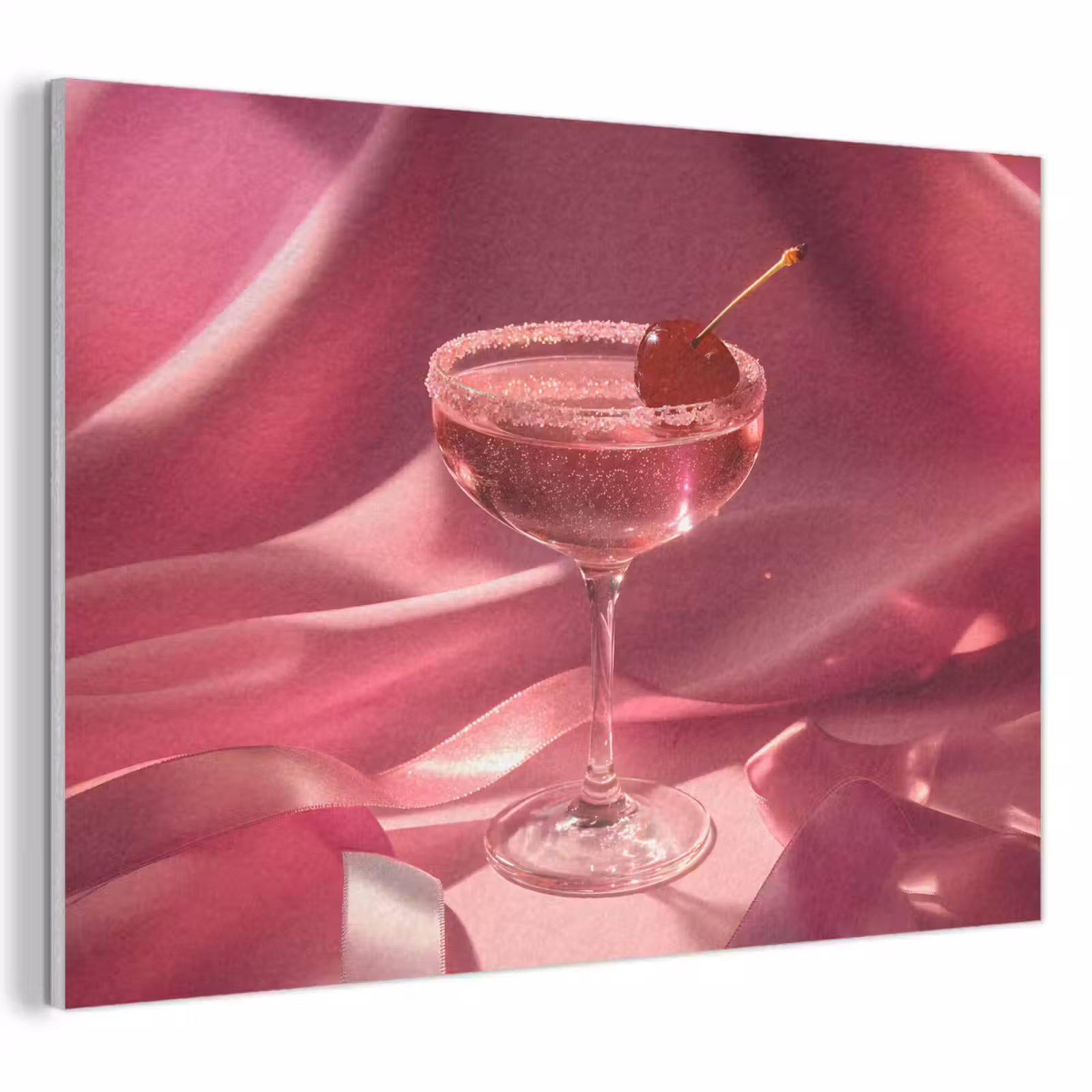 Akoestisch schilderij - Cocktail - Pink - Luxe — 1