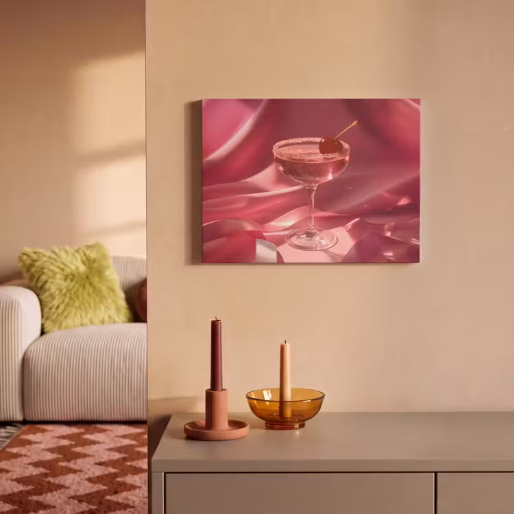 Akoestisch schilderij - Cocktail - Pink - Luxe — 2