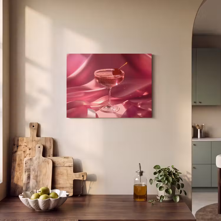 Akoestisch schilderij - Cocktail - Pink - Luxe — 3