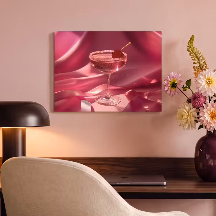 Akoestisch schilderij - Cocktail - Pink - Luxe — 4