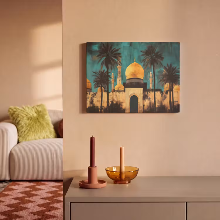 Akoestisch schilderij - Moskee - Goud - Arabisch - Islamitische — 2
