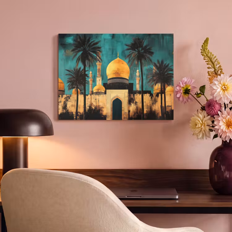Akoestisch schilderij - Moskee - Goud - Arabisch - Islamitische — 4