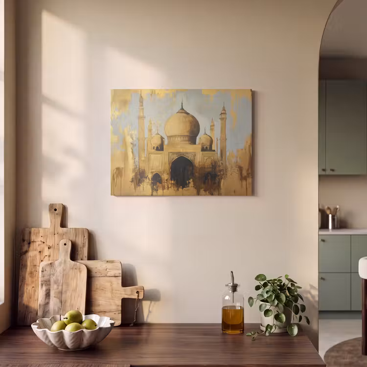 Akoestisch schilderij - Moskee - Goud - Arabisch - Ramadan - Islamitische — 3