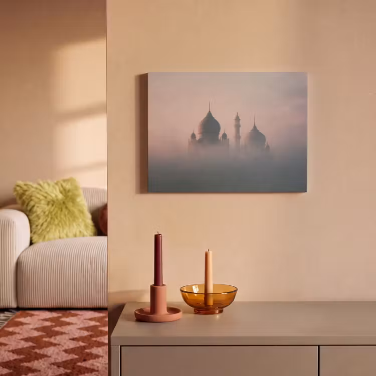 Akoestisch schilderij - Moskee - Minaretten - mist - Islamitisch — 2