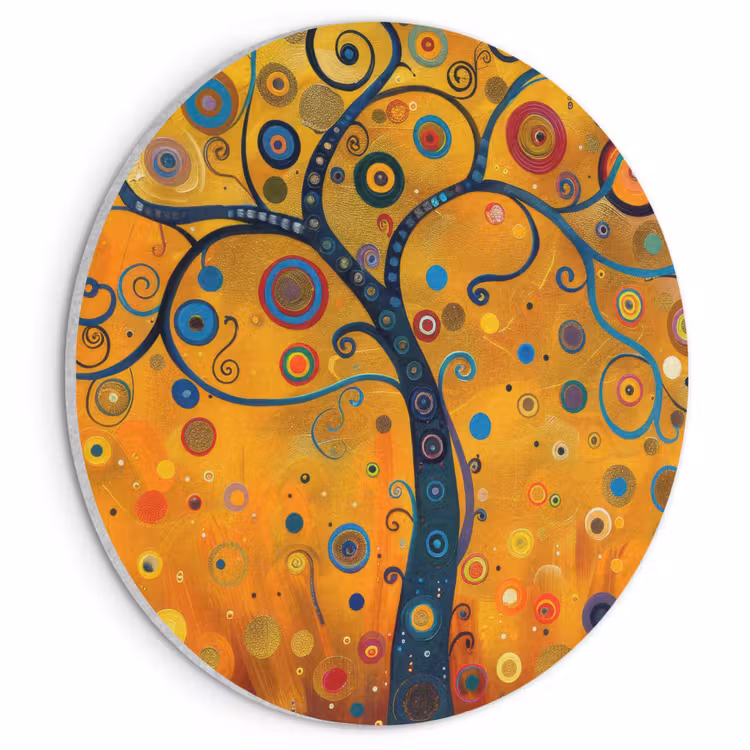 Akoestisch schilderij rond - Abstract - Boom - Levensboom - Modern — 1
