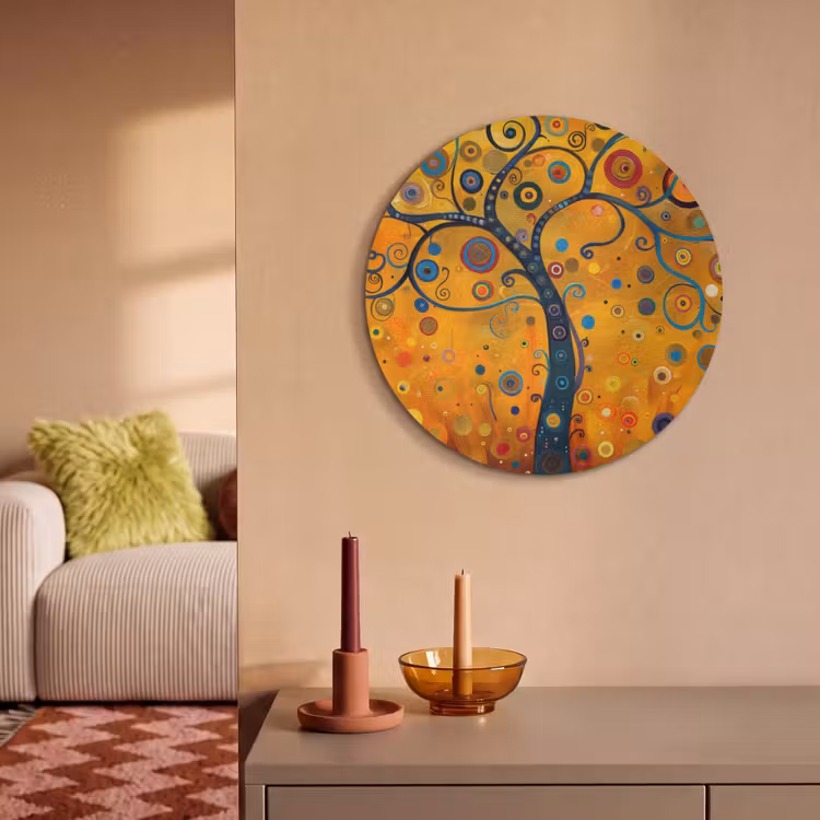 Akoestisch schilderij rond - Abstract - Boom - Levensboom - Modern — 3