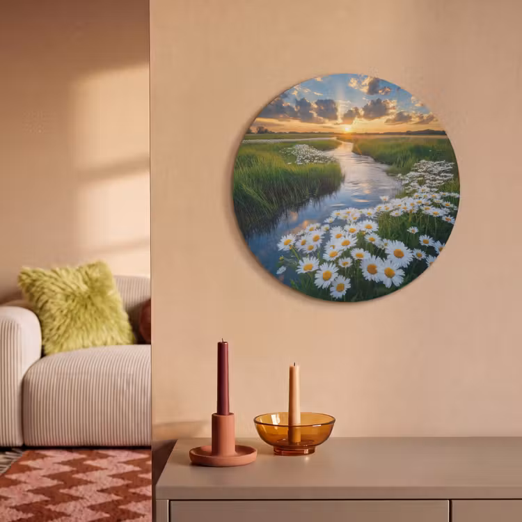 Akoestisch schilderij rond - Beekje - Landschap - Margriet — 3