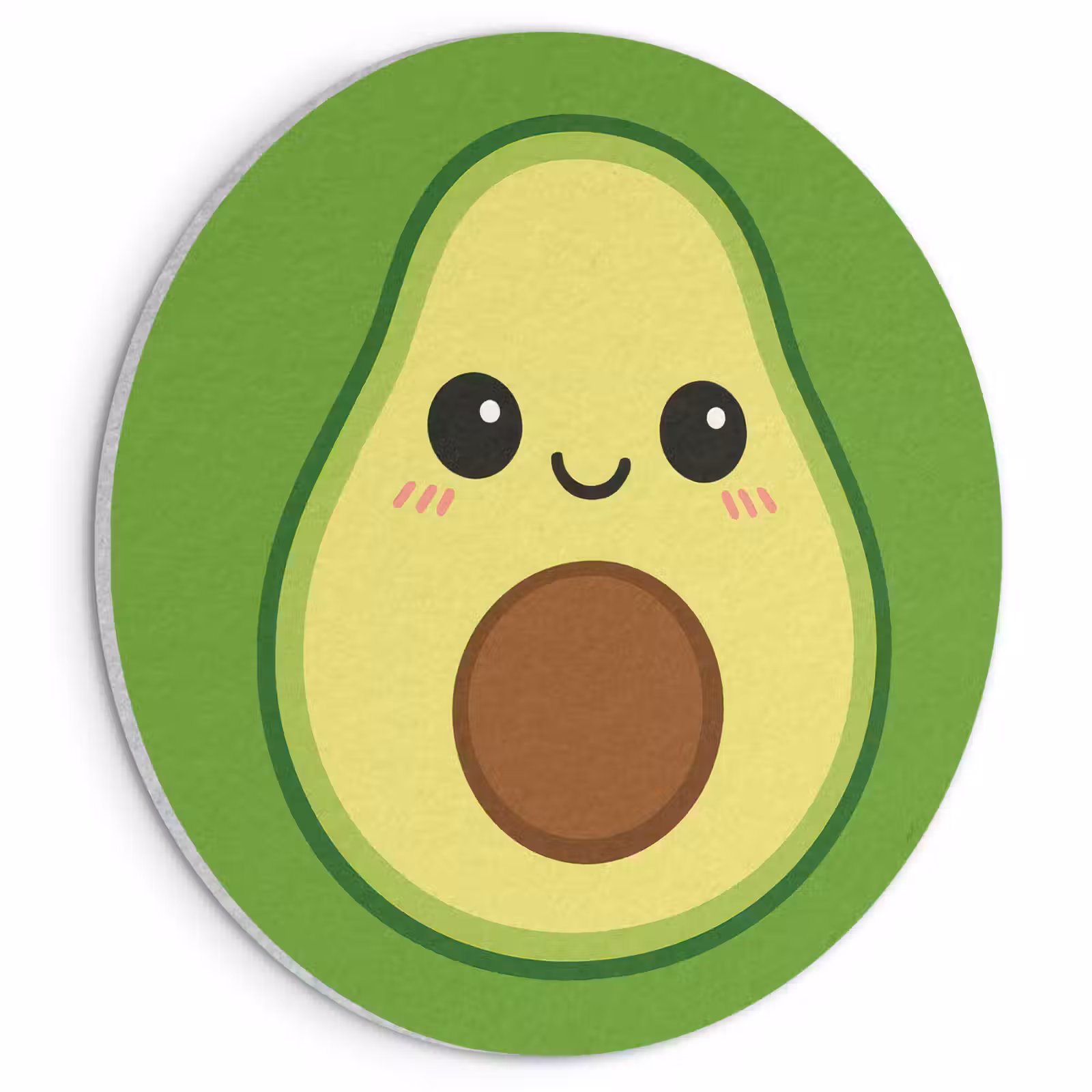 Akoestisch schilderij rond - Avocado - Groen - Speels — 1