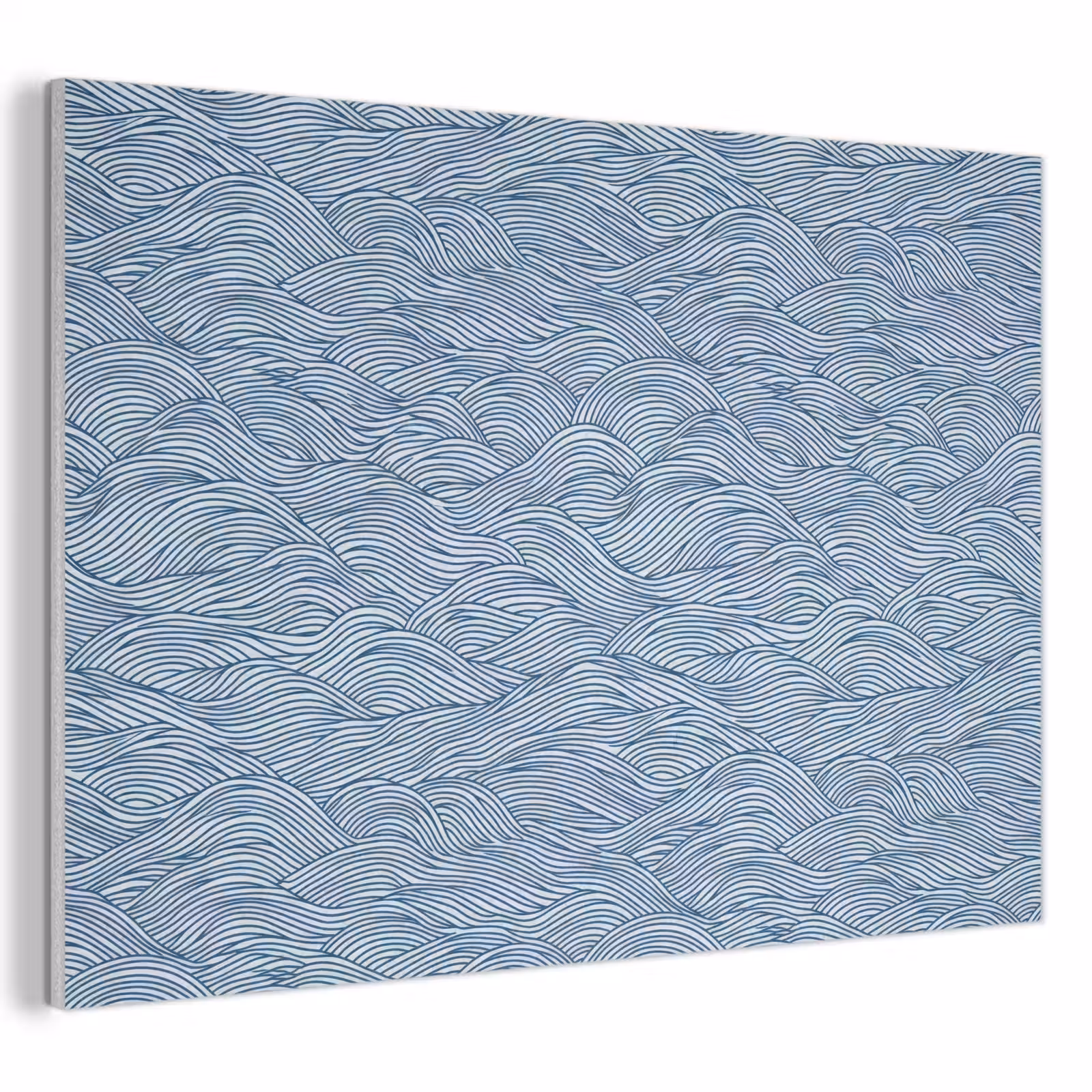Akoestisch schilderij - Golven - Ritmisch - Blauw — 1