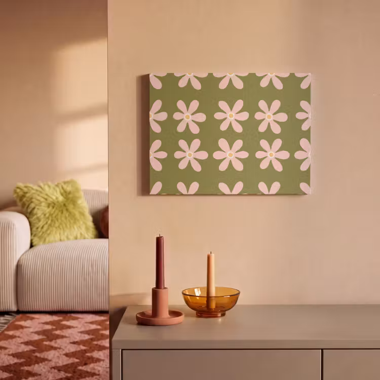Akoestisch schilderij - Bloem - Modern - Groen — 2