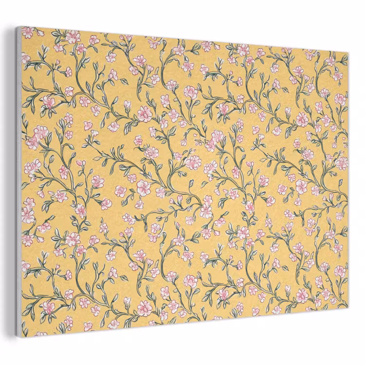 Akoestisch schilderij - Bloemen - Motief - Geel — 1