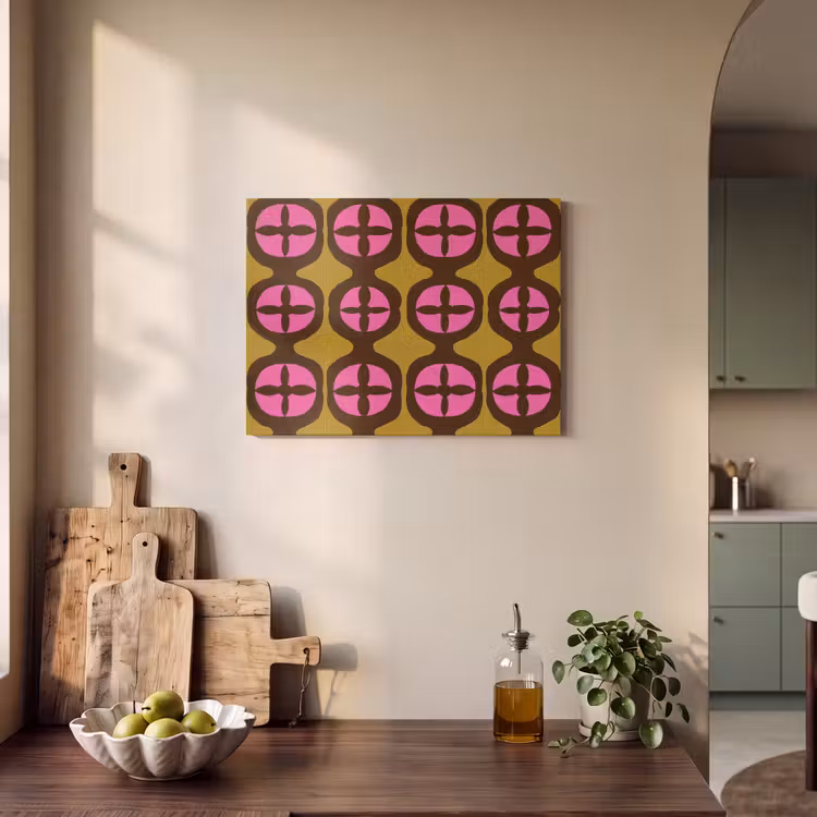 Akoestisch schilderij - Modern - Patroon - Roze — 3