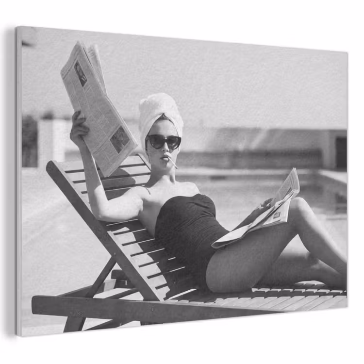 Akoestisch schilderij - Glamour - Modern - Zwart - Wit — 1