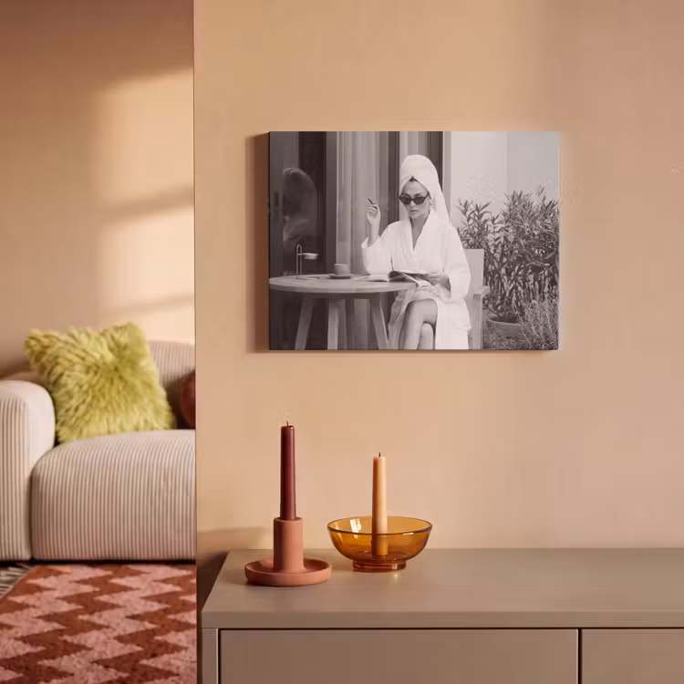 Akoestisch schilderij - Modern - Vrouw - Zwart - Wit — 2
