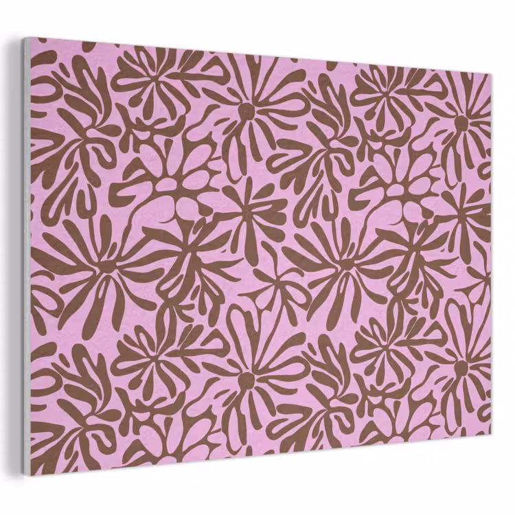 Akoestisch schilderij - Organisch - Patroon - Roze — 1