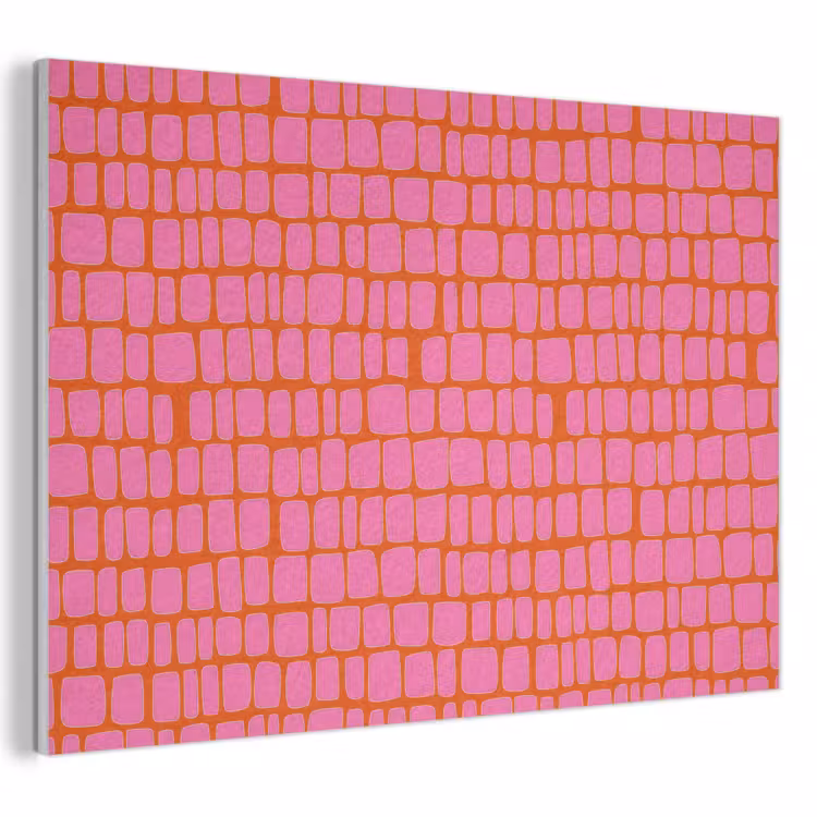 Akoestisch schilderij - Organisch - Raster - Roze — 1