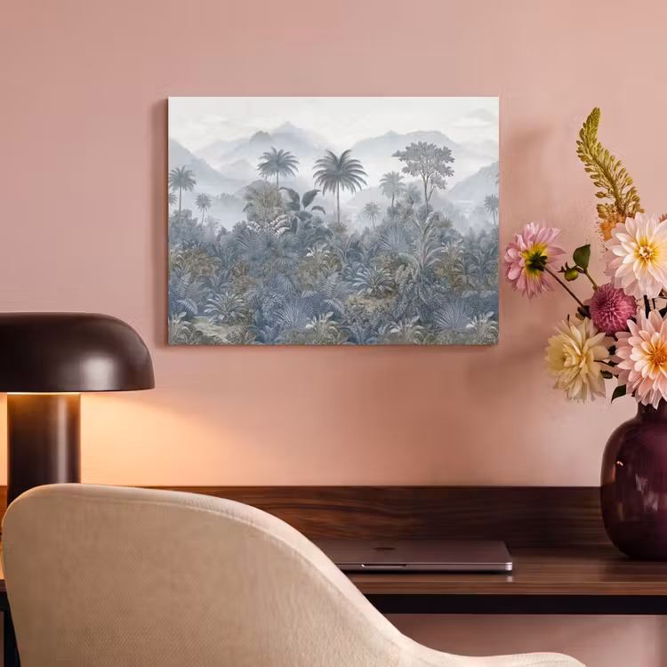 Akoestisch schilderij - Jungle - Landschap - Blauw — 4